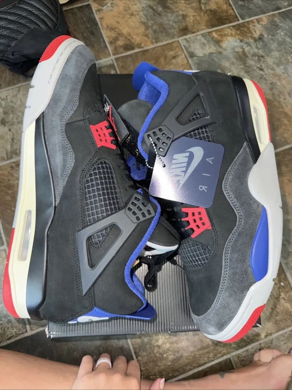 Size 13 - Air Jordan 4 Retro Rare Air - White Lettering